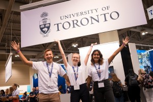 University of Toronto representatives at the Ontario University Fair