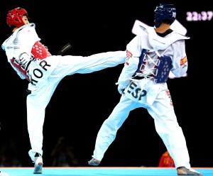 2012 London Olympic Games Korean Taekwondo Lee Dae-hoon won silver medal in men's -58kg at the ExCel Arena. 2012.08.09 Photo by Korean Olympic Committee Ministry of Culture, Sports and Tourism Korean Culture and Information Service